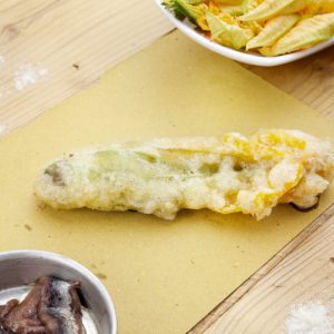 Roma-Fiori di zucca fritti