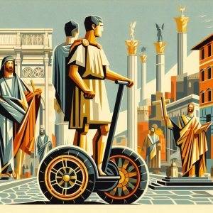Roma nel periodo Imperiale in stile cubista